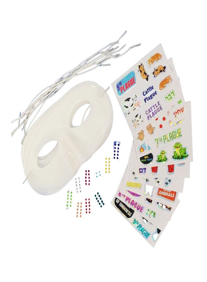 Rite Lite Decorate Your Own 10 Plagues Masks - Passover Toy Gift Sets, Decorations Goodie Bag Rewards Jewish Holiday Party Favors for Kids Seder Pesach Arts and Crafts Accessories for Hours of Fun! - Image 3